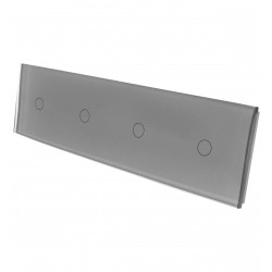 Poczwórny szklany panel włącznika dotykowego LIVOLO 701111-64 Szary