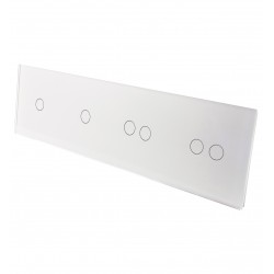 Poczwórny szklany panel włącznika dotykowego LIVOLO 701122-61 Biały