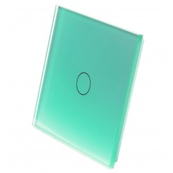 Pojedynczy szklany panel włącznika dotykowego LIVOLO 701-68 Zielony