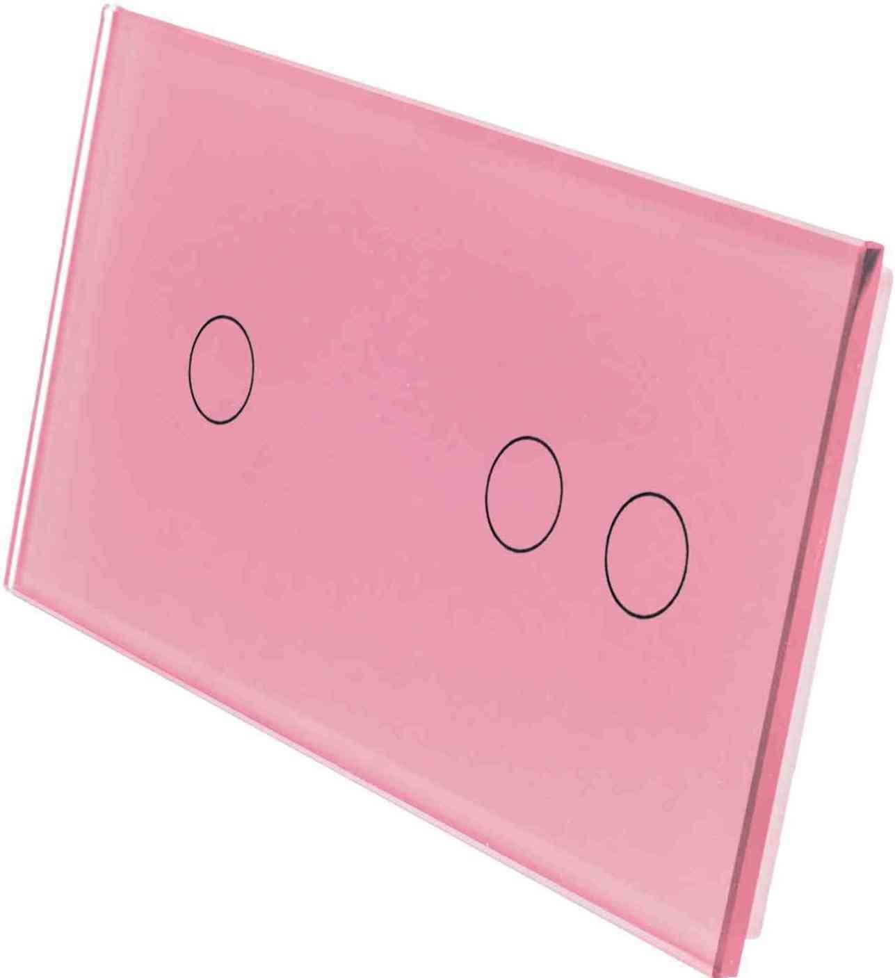 Różowy panel szklany