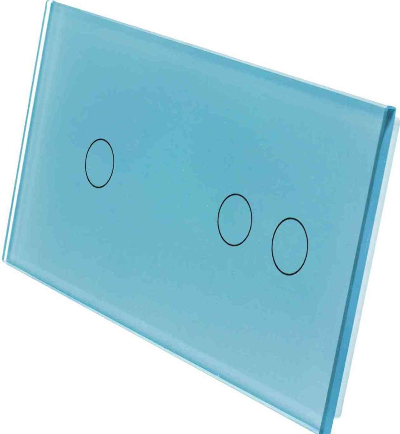 Niebieski panel szklany