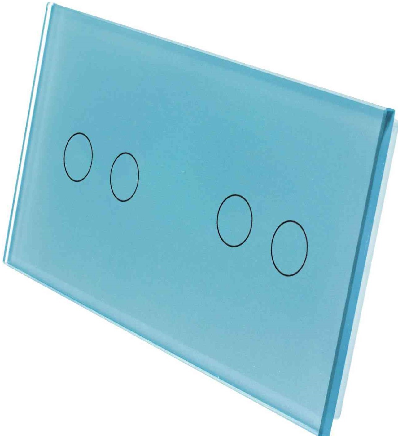 Niebieski panel szklany