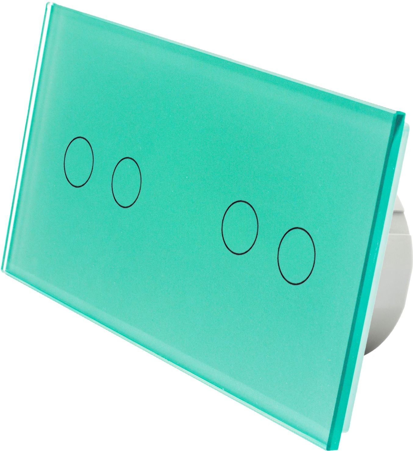 Zielony włącznik szklany